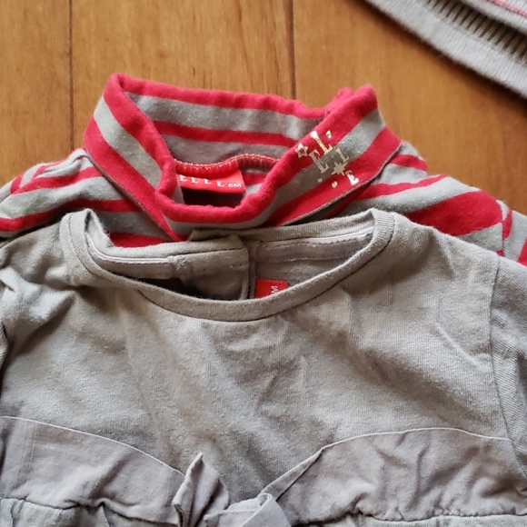 Designer Elle girls tops and hat, 6mths - Picture 3 of 5
